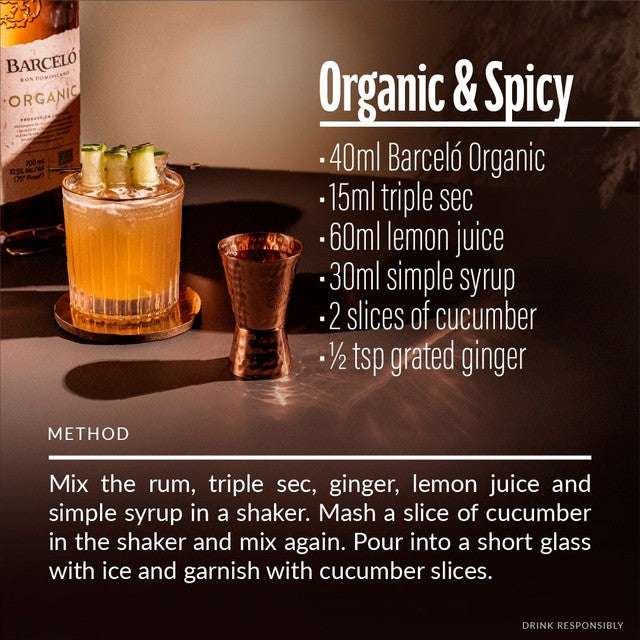 Barcelo Organic Dominican Rum, UK version