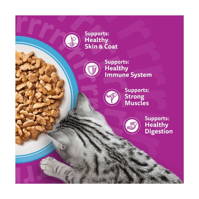 Whiskas wet cat food pouches fish favourites in jelly 80 x 85g (British brand)