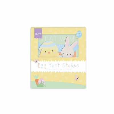 M&S Gem Imports Hoppy Easter Egg Hunt Stakes Outdoor 6 Pack- Buy online at McGrocer