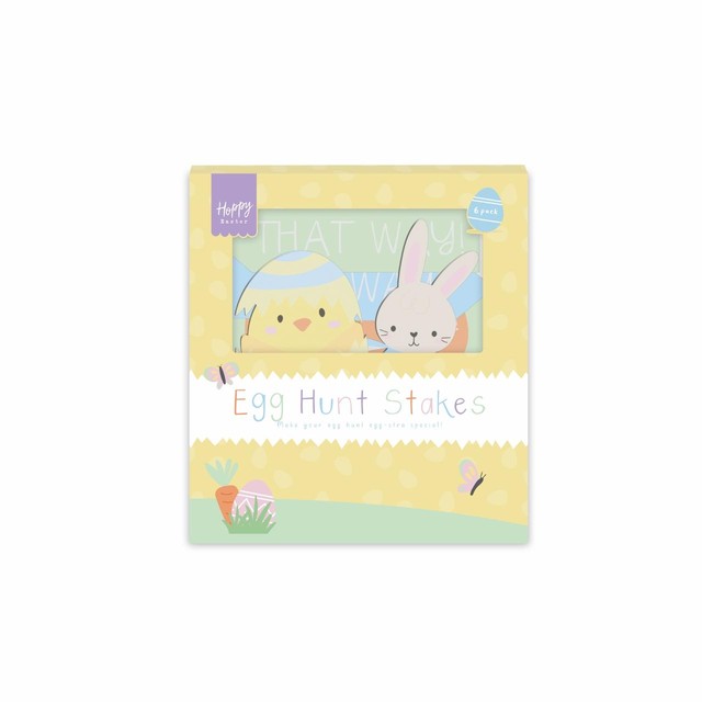 Gem Imports Easter egg hunt stakes in wood (British brand)