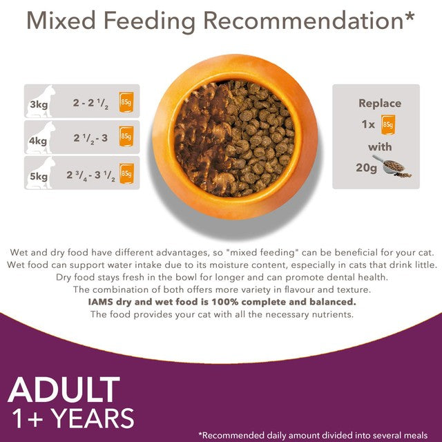 Iams wet cat food Land & Sea Collection 48 x 85g, UK version