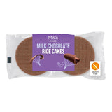 M&S Belgian milk chocolate rice cakes 102g, imported from the UK