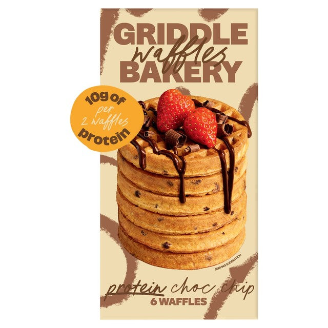 Griddle Bakery choc-chip protein waffles 200g, UK version