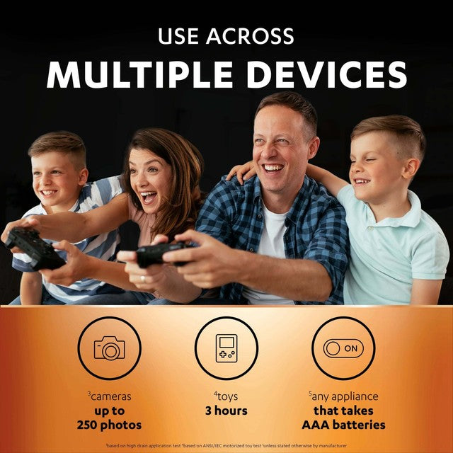 Duracell AAA rechargeable batteries 4 pack - British product