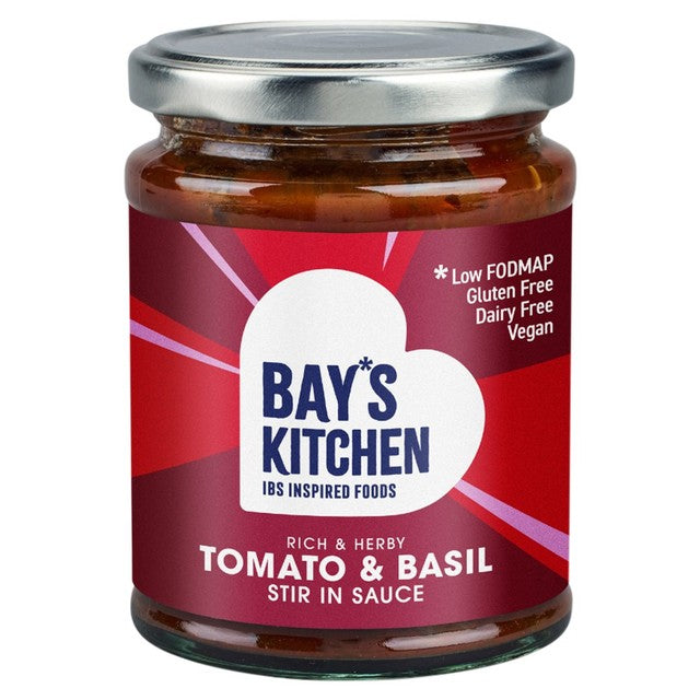 Bay's Kitchen tomato & basil low fodmap stir-in sauce 260g - British product