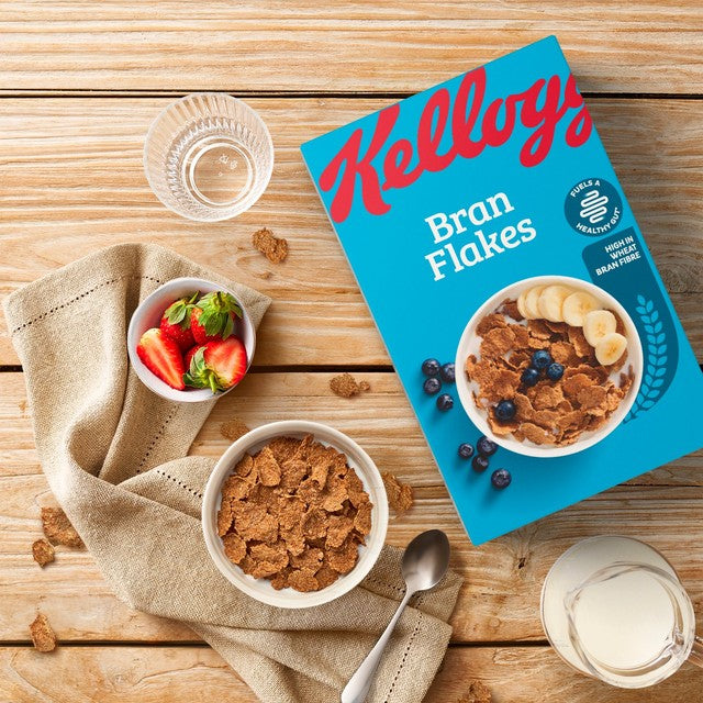 Kellogg's Bran Flakes breakfast cereal 500g pack, UK version