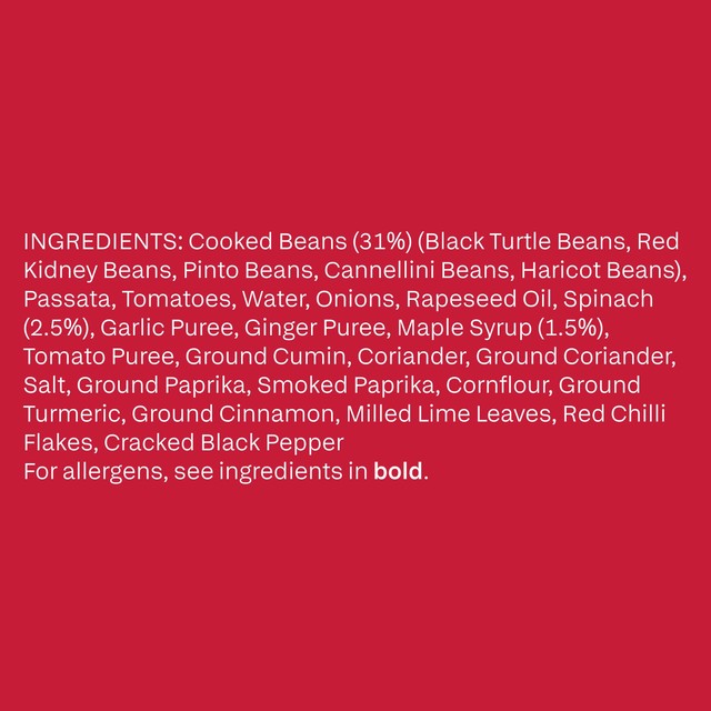 all plants Spicy Five Bean Chilli 300g - British product