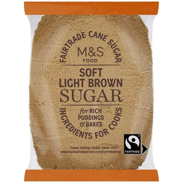 Marks and Spencer Light Brown Soft Sugar 500g imported from the UK