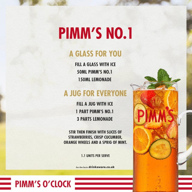 Pimms No.1 Cup spirit drink 1 litre (British brand)