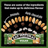 Eat Natural vegan bar peanuts coconut dark chocolate, imported from the UK