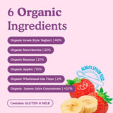 Little Freddie strawberry and banana yoghurt baby food pouch 100g, UK version