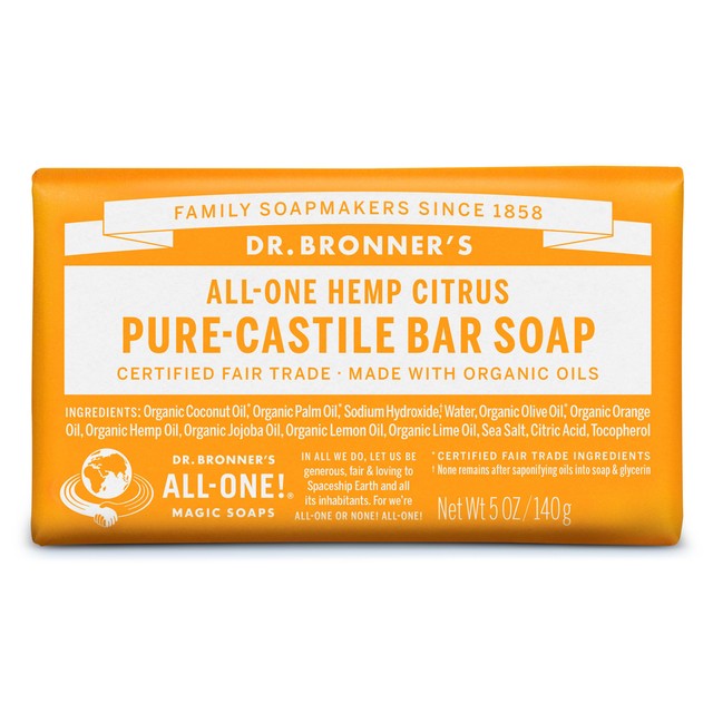 Dr. Bronner citrus soap bar 140g - British product