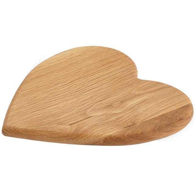 M&S heart-shaped solid wood chopping board, imported from the UK