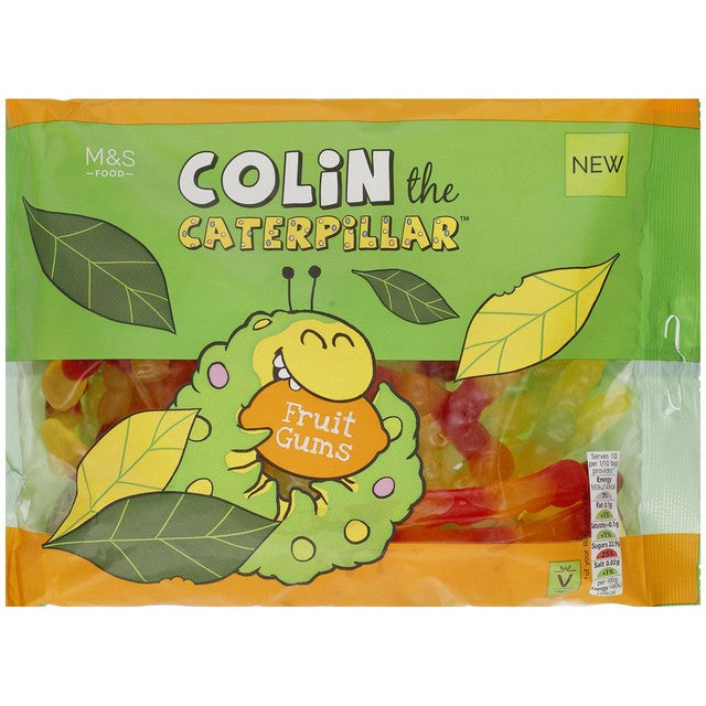 M&S Colin the Caterpillar large fruit gums 400g - British product