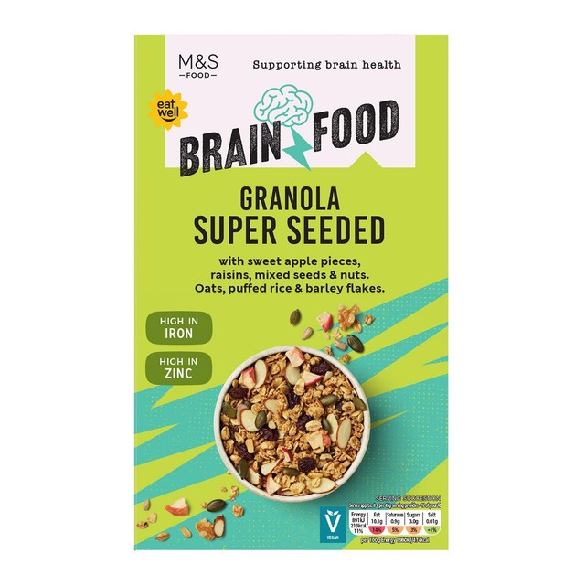 M&S Super Seeded Granola 400g, imported from the UK