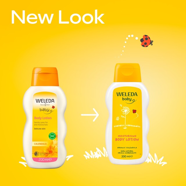 Weleda natural calendula baby body lotion 200ml (British brand)
