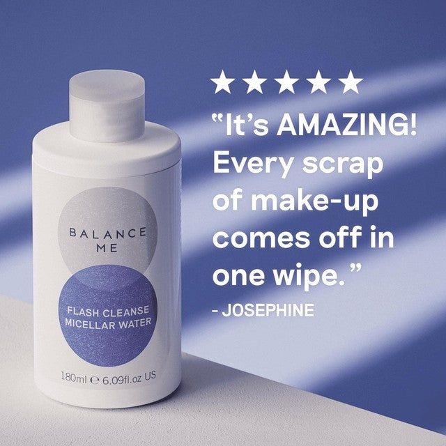 Balance Me Flash Cleanse micellar water 180ml - British product