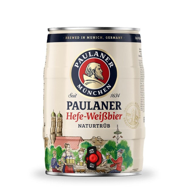 Paulaner Weiss Mini Keg 5L wheat beer, imported from the UK