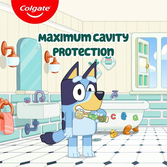 Colgate Bluey kids toothpaste 75ml tube, imported from the UK