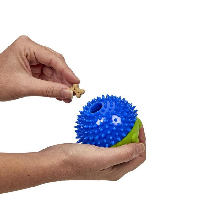 Petface Dental Treat Dispenser Ball dog toy 8.7cm diameter, imported from the UK