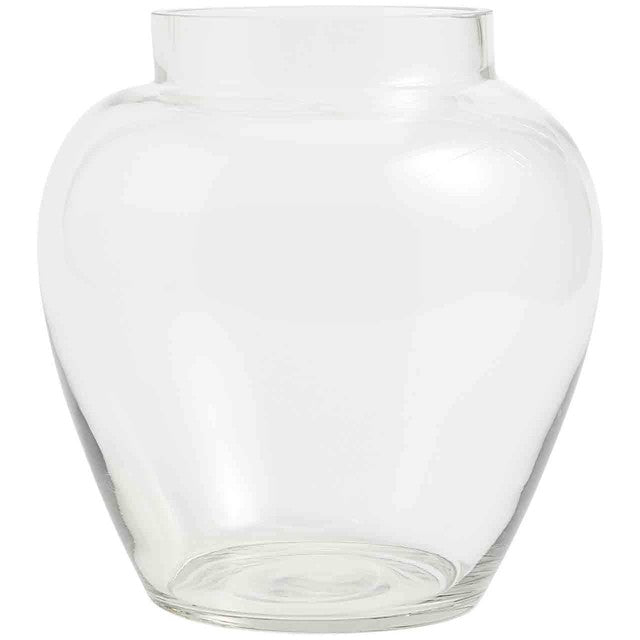 M&S clear glass urn vase medium, imported from the UK
