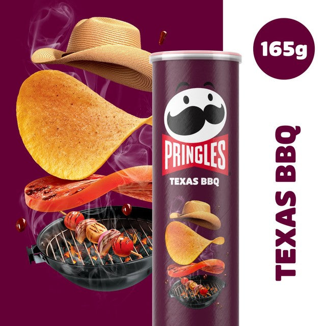 Pringles crisps Texas BBQ sharing tube - British product
