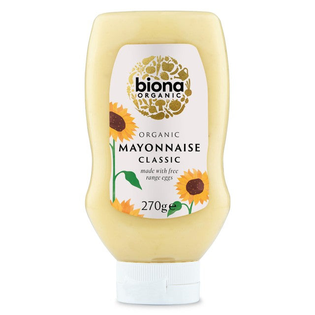 Biona Original Organic Mayonnaise in squeezy bottle, 270g - British product