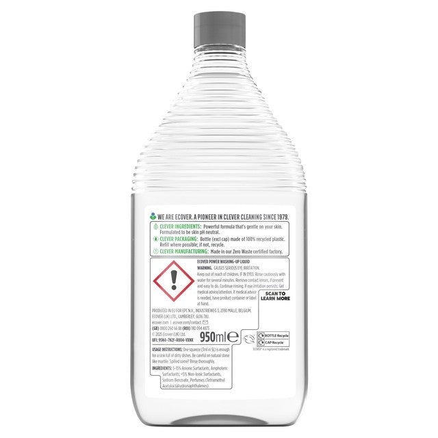 Ecover Power Washing Up Liquid Bergamot and Sage (British brand)
