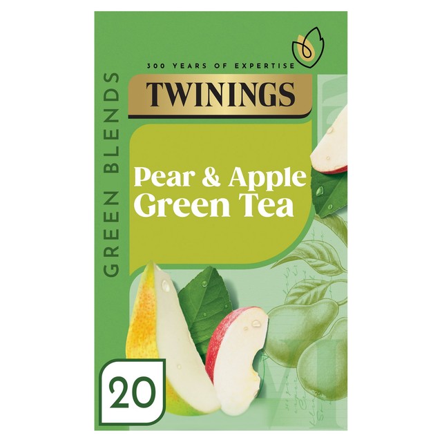 Twinings apple and pear green tea bags 20 per pack (British brand)