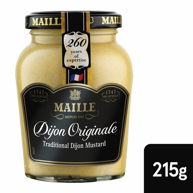 Maille Dijon Original mustard 215g, imported from the UK