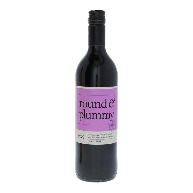 M&S Round & Plummy red wine 75cl, imported from the UK
