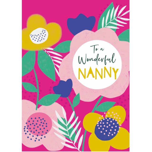 Mother's Day greeting card for nanny 175 x 125mm (British brand)
