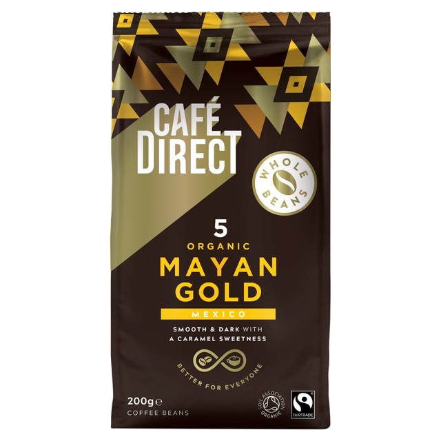 Cafedirect Mayan Gold coffee beans 200g - British product