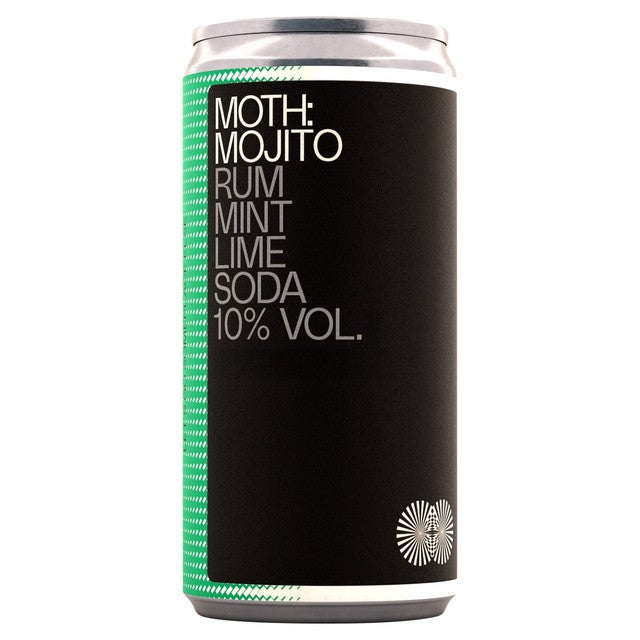 Moth Mojito canned cocktail 200ml, imported from the UK