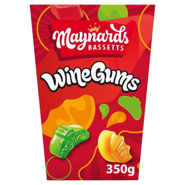 Maynards Bassetts Fruit Flavour Wine Gums 350g, imported from the UK