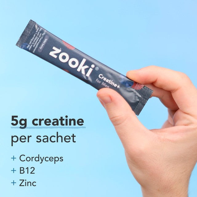 Zooki Creatine+ wild berry sachets (British brand)