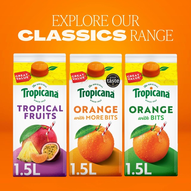 Tropicana pressed apple fruit juice 1.5L (British brand)