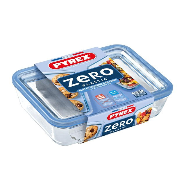 Pyrex Zero Plastic glass storage container 0.8L, imported from the UK