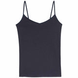 M&S women's cotton-rich strappy vests in navy, size 12, pack of 3, imported from the UK