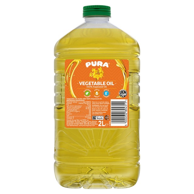 Pura vegetable oil 2L, imported from the UK