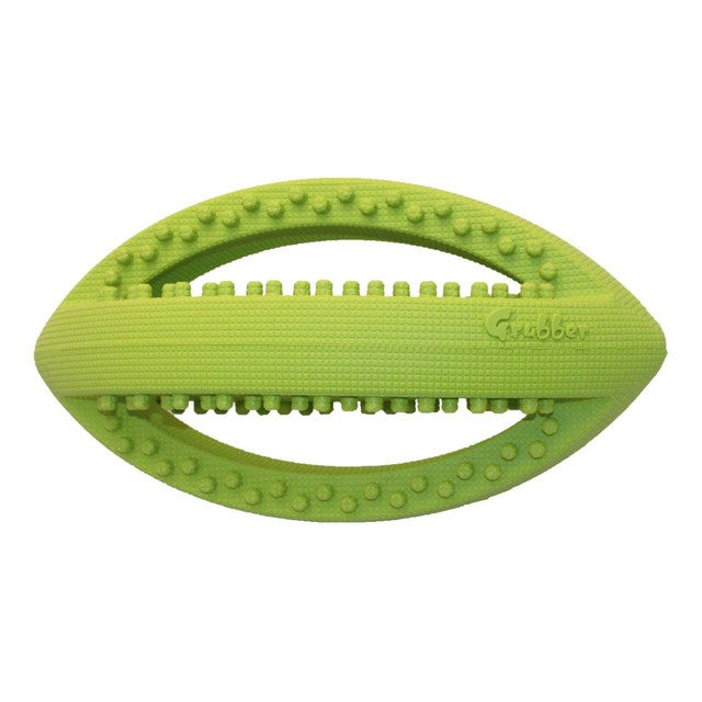 Happy Pet Grubber Interactive Rugby Ball Dog Toy 26cm, UK version