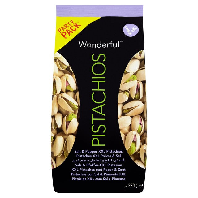 Wonderful Pistachios salt and pepper 250g (British brand)