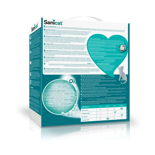 Sanicat Active White Lotus Flower cat litter 10L (British brand)
