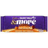 Cadbury milk chocolate bar caramel nut crunch 200g - British product