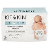 Kit & Kin hypoallergenic nappies size 1 (2-5kg), UK version