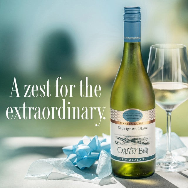 Oyster Bay Sauvignon Blanc Marlborough white wine 75cl, imported from the UK