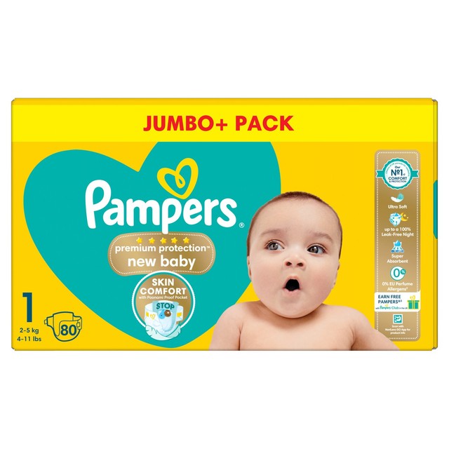Pampers New Baby nappies Size 1 pack, imported from the UK