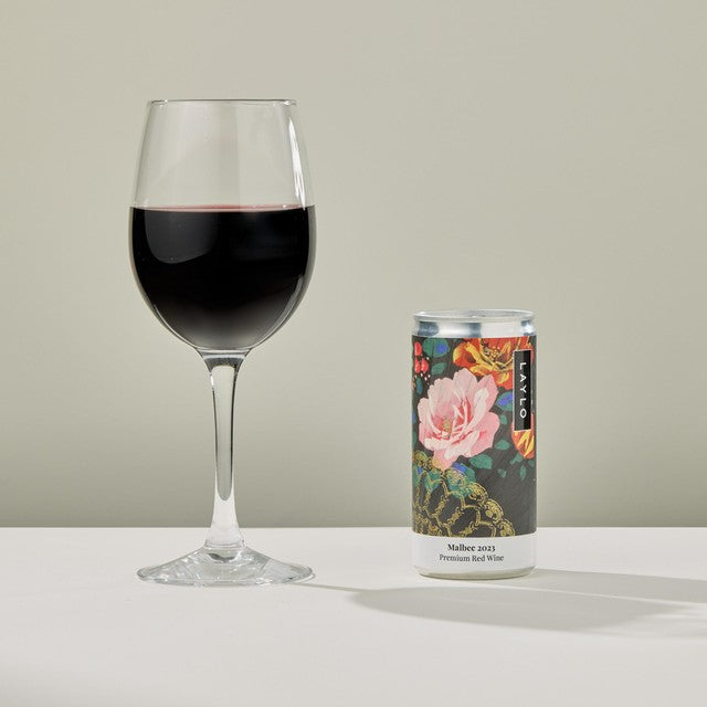 Laylo Malbec wine can 187ml, UK version