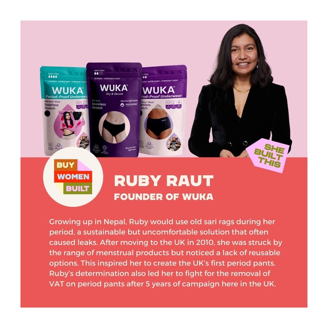 WUKA period pants bikini brief medium flow XS (British brand)