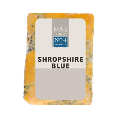 M&S M&S Shropshire Blue Blue Cheese 236g- Buy online at McGrocer